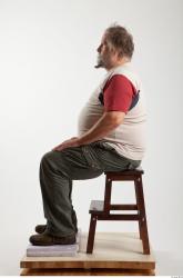 Whole Body Man Artistic poses White Casual Overweight Bearded